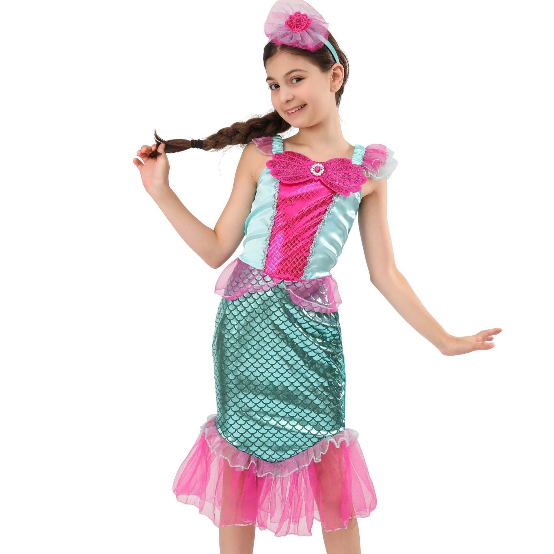 Pink Mermaid Princess Dress5 Min